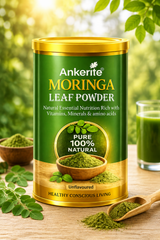 Ankerite Natural Moringa Powder | Energy, Immunity & Glow | Orange & Green Apple | 150g