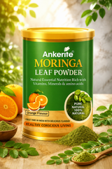 Ankerite Natural Moringa Powder | Energy, Immunity & Glow | Orange & Green Apple | 150g
