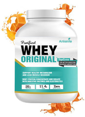 Ankerite Purified Whey Protein | High-Quality Whey for Muscle Growth & Recovery | Chocolate, Butterscotch & Malai Kulfi | 2lbs / 4lbs / 3kg