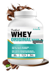 Ankerite Purified Whey Protein | High-Quality Whey for Muscle Growth & Recovery | Chocolate, Butterscotch & Malai Kulfi | 2lbs / 4lbs / 3kg