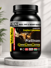 Ankerite Platinum XXX Maha Mass | Premium High-Calorie Mass Gainer | Maximum Protein & Calorie Density | Chocolate & Butterscotch | 1kg / 2kg / 3kg / 5kg