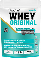 Ankerite Purified Whey Protein | High-Quality Whey for Muscle Growth & Recovery | Chocolate, Butterscotch & Malai Kulfi | 2lbs / 4lbs / 3kg