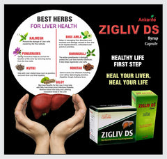 Ankerite Zigliv DS Capsules | Ayurvedic Liver Support | Phyllanthus Niruri 1100mg | Pack of 10