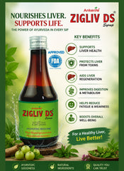 Ankerite ZIGLIV DS SYRUP | Ayurvedic Digestion Support | Liver Care