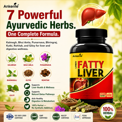 Ankerite Livmov | Ayurvedic Liver Wellness Supplement | Kalmegh, Giloy & Bhringraj | Supports Liver Health & Digestion