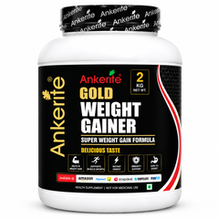 Ankerite Gold Weight Gainer | High-Calorie Formula | Supports Muscle & Weight Gain | Chocolate & Butterscotch | 1kg / 2kg / 3kg / 5kg