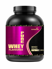 Ankerite Pure Whey Protein | 80% High Protein Per Serving | Muscle Build, Recovery & Retention | Chocolate & Butterscotch | 1kg / 2kg / 3kg / 5kg