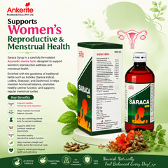 Ankerite Saraca Syrup-Induces Menstrual Flow, Supports Women's Health Herbal Formula