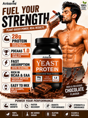 Ankerite Fermented Yeast Vegan Protein | 28g Protein | PDCAAS 1.0 | High BCAA & EAA | Zero Bloating