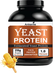 Ankerite Fermented Yeast Protein Vegan| 28g Protein Per Serving | PDCAAS 1.0 | Fast Absorbing | High BCAA & EAA | Easy Mix | Zero Bloating