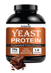 Ankerite Fermented Yeast Protein Vegan| 28g Protein Per Serving | PDCAAS 1.0 | Fast Absorbing | High BCAA & EAA | Easy Mix | Zero Bloating
