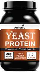 Ankerite Fermented Yeast Protein Vegan| 28g Protein Per Serving | PDCAAS 1.0 | Fast Absorbing | High BCAA & EAA | Easy Mix | Zero Bloating