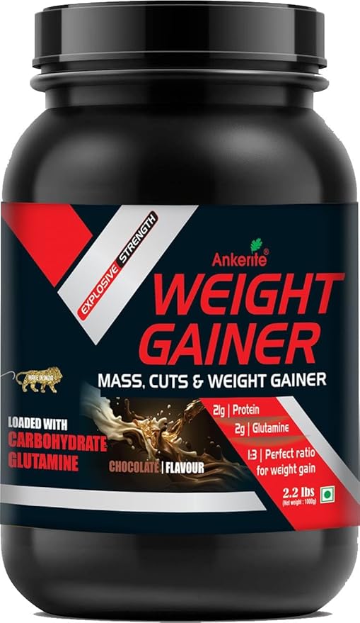 Ankerite Weight Gainer | Whey Protein & Hydrolysate Blend | Supports Healthy Weight & Muscle Gain | Chocolate | 1kg / 3kg / 5kg