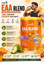Ankerite EAA Blend – 3-in-1 Pre-Workout, Creatine & EAA | Orange & Green Apple, 250g