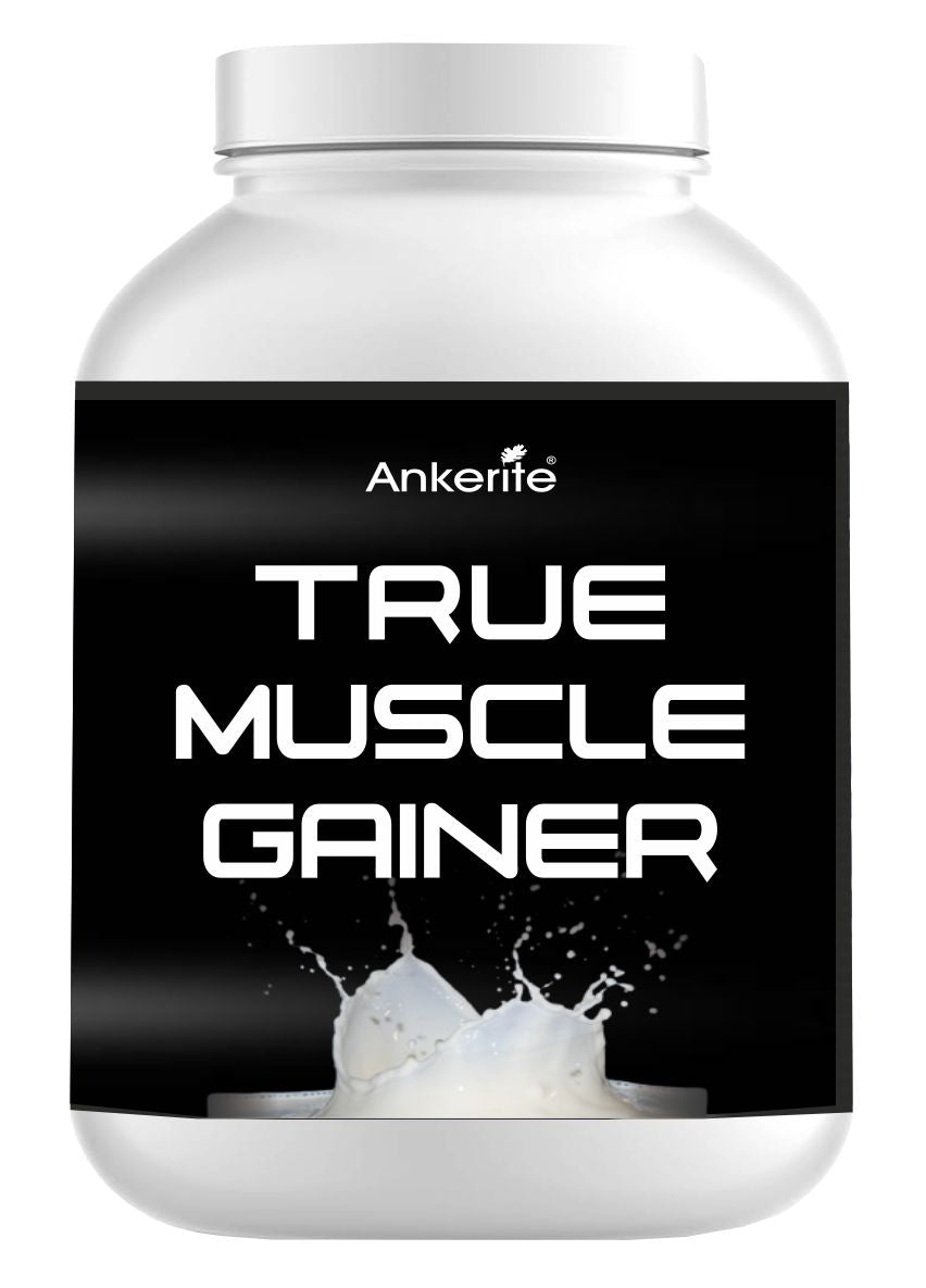 Ankerite True Muscle Gainer | Multi-Stage Protein | Low Carb | Lean Muscle & Body Recomposition | Chocolate & Butterscotch | 1kg / 3kg